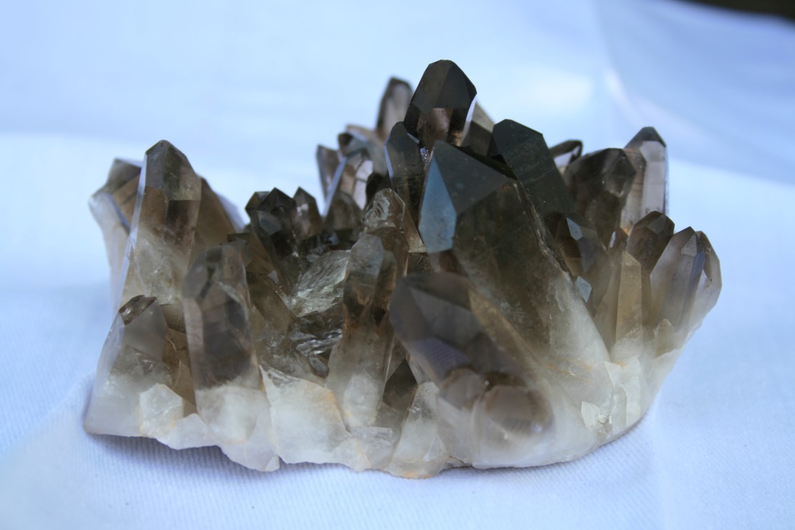 Smokey Quartz Cluster  grounding, transmutation of negative energies, organization, manifestations of one's dreams and inspirations 4588